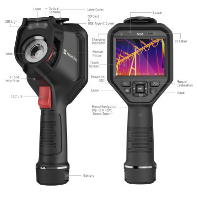 HIKMICRO M30 Caméra infrarouge bi-spectre avec résolution thermique 384 x  228 - Advanced Measuring Instruments B.V.