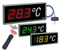 Groot  numeriek display – digitale muur thermometer