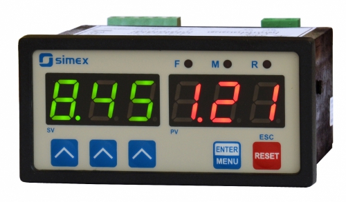 STN- TEMPERATUUR  LED INDICATOR met dubbel display - RTD- input