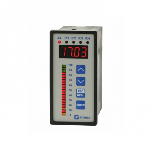 Universele proces meter  0-10V/4-20mA met Bargraph!