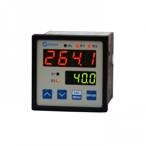 SRT-77  Temperatuur LED meter, THERMOKOPPEL-input