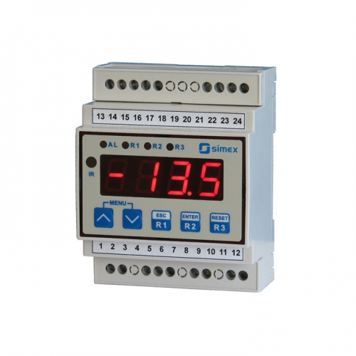 SRT-L70 Temperatuur meter DIN-rail 