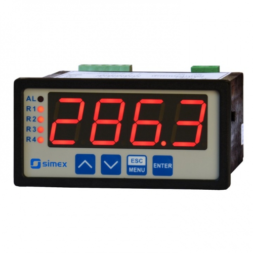 Seriele display, RS-485, Master slave, 230 Vac 