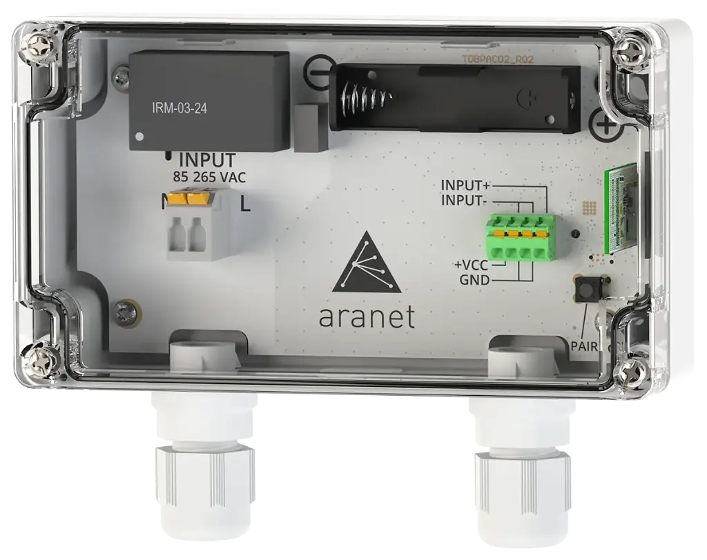[TDSVT202] Aranet 0-10 V Transmitter met 24 VDC voeding